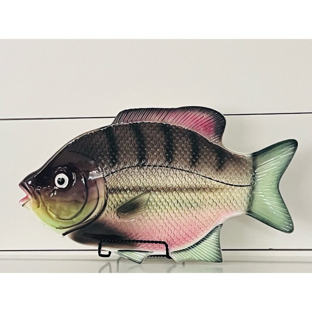 Vintage Kenmar Japan Fish Display Plate Sea Bass Wall Display Sushi Plate Decor